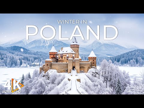 Winter in Poland 4K UHD | Snow‑Covered Tatra Mountains & Serene Forests with Relaxation Music