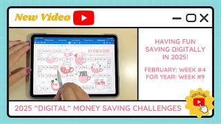 💰 February Week 4 | Week 9 Digital Savings Challenges! Watch Me Save Using My GoodNotes Challenges!🤑