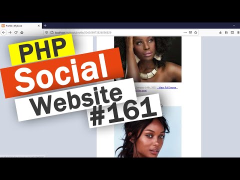 Social Website from scratch Part 8 Profile Page Top Bar | PHP | HTML | CSS | MYSQL Database