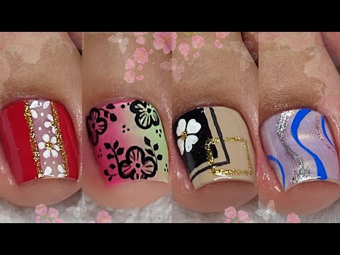 DISEÑOS DE UÑAS PARA PIES | UÑAS DECORADAS