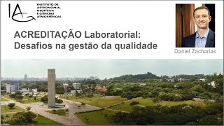 Webinário - Certificação e qualidade de laboratórios