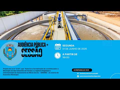 Audiência Pública + Sessão  Ordinária  - Câmara Municipal de S. Sebastião do Paraíso 01/06/2026