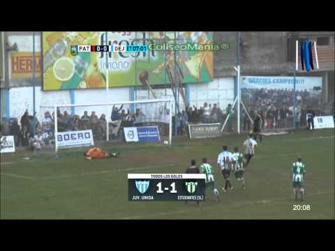 12/07/2015 Los goles. CDJU (Gchú) 1 Sp. Estudiantes (SL) 1