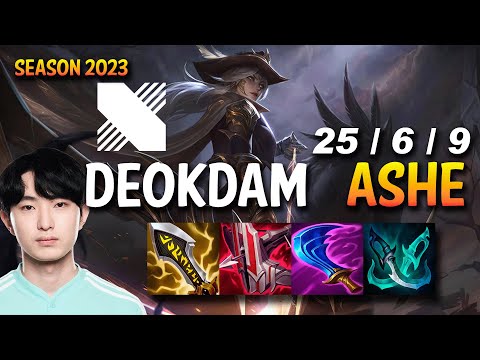 DRX Deokdam ASHE vs XAYAH ADC - KR Ranked