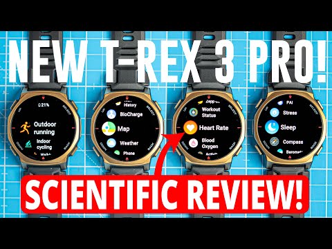 NEW EDITION Amazfit T-Rex 3 Pro - Scientific Review Of Small T-Rex