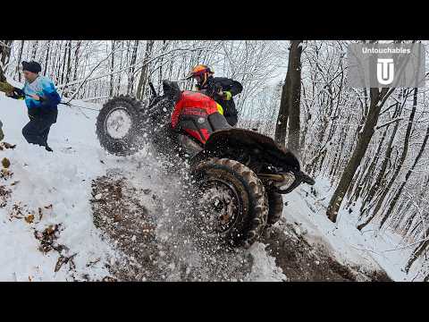 Steep Winter Hill Climb 🥶🚀 Extreme Frozen Snow Rush