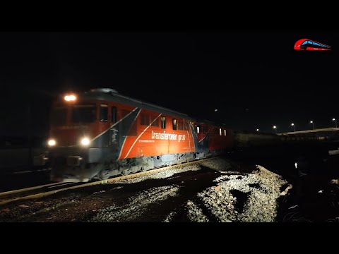 LDE2100 60-1696-3 & LDE2100 60-1593-2 -Marfar Transferoviar Grup in Noapte in Oradea -29 Martie 2024