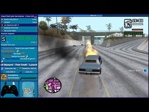GTA San Andreas Chaos Mod Speedrun - 4 Hour LS Challenge - Hugo_One Twitch Stream - 7/6/2020