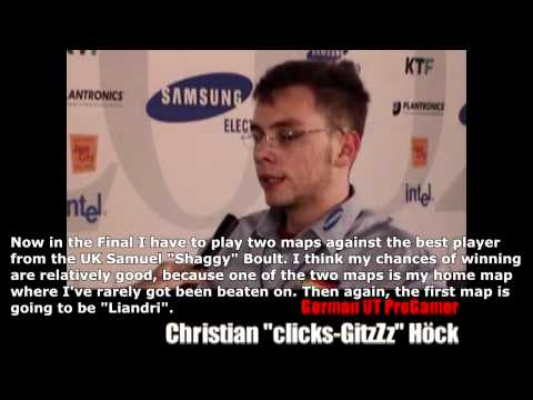 Christian "GitzZz" Höck - Interview - World Cyber Games - Unreal Tournament World Champion