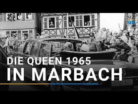 Queen Elizabeth II. besucht am 24. Mai 1965 Marbach am Neckar