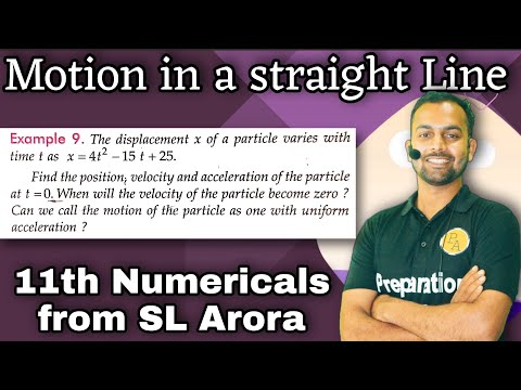 Ex-9 motion in a straight line SL Arora Class 11th /cbse physics 11/12th physics/ physics adda #pa