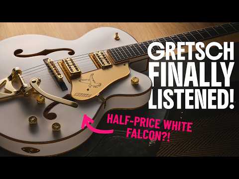Gretsch Synchromatic Falcon demo - classic White Falcon hollowbody tones on a budget?