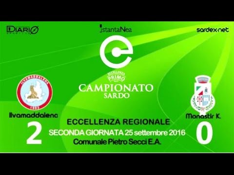 Ilvamaddalena - Monastir 2-0 - Highlights - Giornata 2 - ECCELLENZA SARDEGNA 2016-17