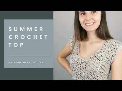 Crochet top pattern-Women crochet pattern-Crop top pattern- Beach cover-up