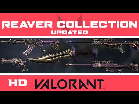 VALORANT Reaver Skins Collection | All Chroma Levels + Finishers | HD Skin Showcase