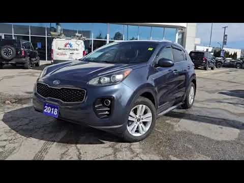 2018 Kia Sportage LX AWD in Blue for sale at Pine Tree Ford in Woodbridge, ON