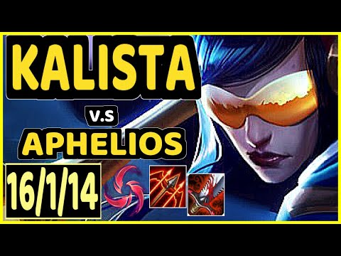 LUGER (KALISTA) vs APHELIOS - 16/1/14 KDA BOTTOM ADC CHALLENGER GAMEPLAY - EUW