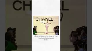 Inès de La Fressange for Chanel FW 1987 Haute Couture by Karl Lagerfeld