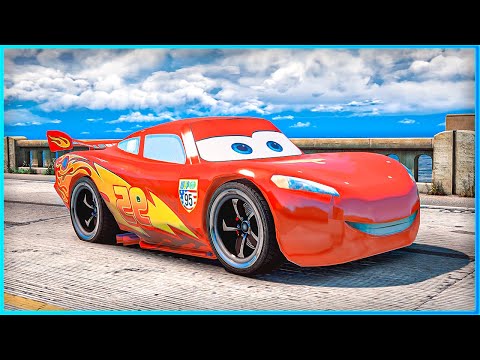*CRAZY* Cars Lightning McQueen Crashes Ep.90 – GTA 5
