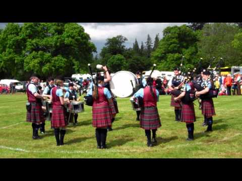 Vale of Atholl Pipe Band Strathmore Highland Games Glamis Castle Angus Scotland