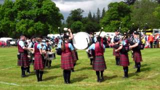 Vale of Atholl Pipe Band Strathmore Highland Games Glamis Castle Angus Scotland