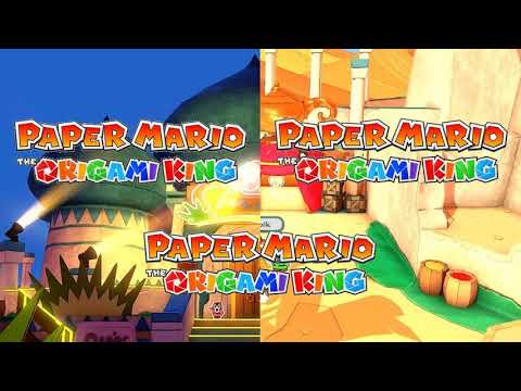 Paper Mario The Origami King - Snif City/Shroom City Mashup