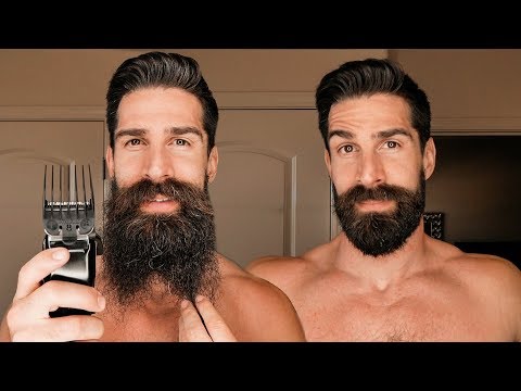 8 INCH BEARD SHAVED DOWN TO 1 INCH BEARD WITH NUMBER 8 ATTACHMENT