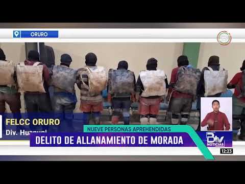 Aprehenden a nueve “jukus” en la mina Huanuni, Oruro