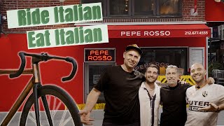 Pedalare italiano e mangiare italiano nella Grande Mela