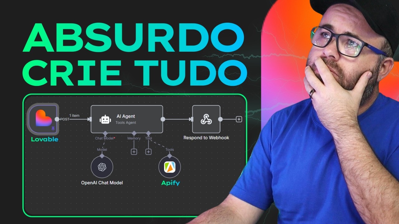 Como Criar APLICATIVOS com AGENTES DE IA usando LOVABLE + APIFY + N8N