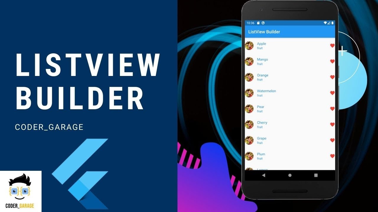 List View Builder | Flutter tutorial for beginners