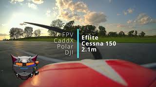 First DJI FPV flight with Eflite Cessna 150