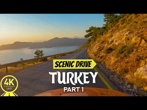 Exploring Roads of Turkey during Indoor Cycling Class - 4K Scenic Drive with Real Sounds - Part #1