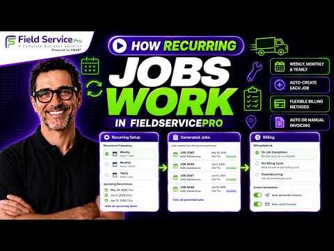 Comment fonctionnent les travaux récurrents dans FieldServicePro