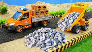 JCB car toys, road rollers, dump trucks, excavators, police rescue vehicles, Road construction