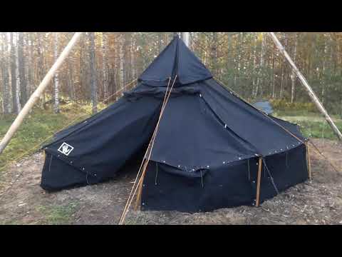 Scout tent, 5 piece Schwarzzelt (Black tent) "5er Kothe"