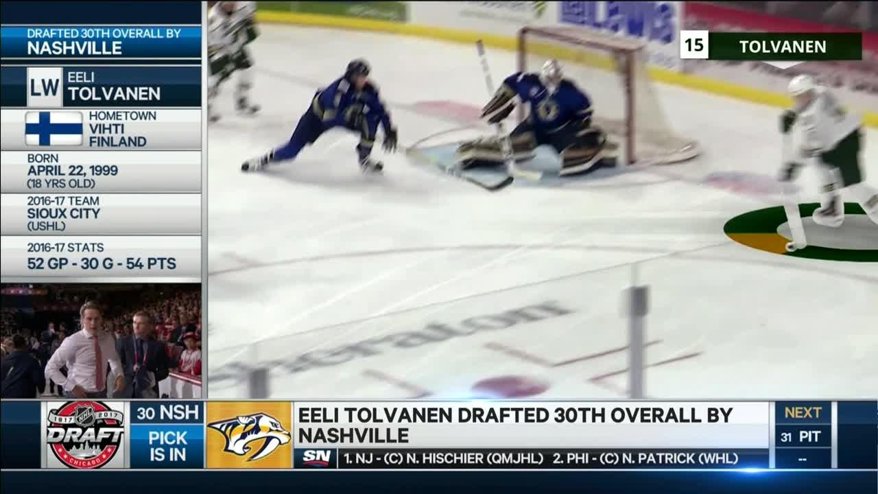 Vidéo: Quand Eeli Tolvanen fut repêché...Kent Hughes...