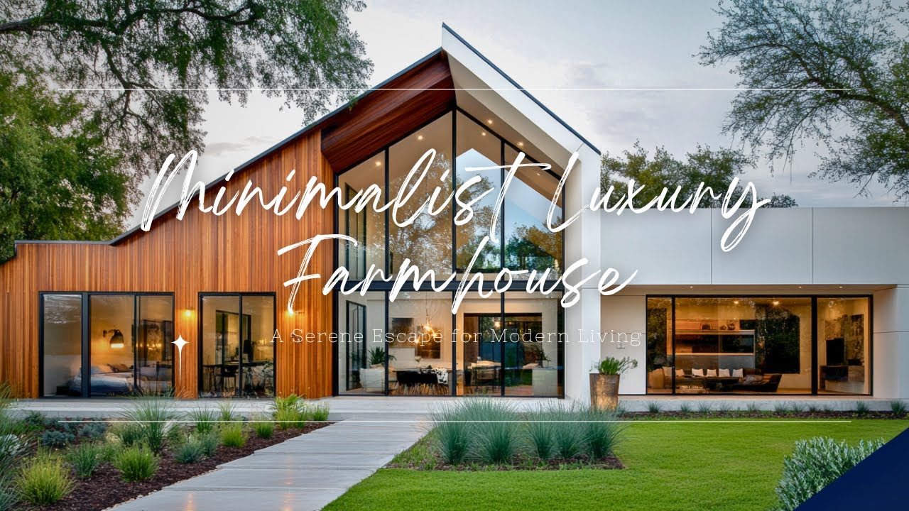 Minimalist Luxury Farmhouse: A Serene Escape for Modern Living