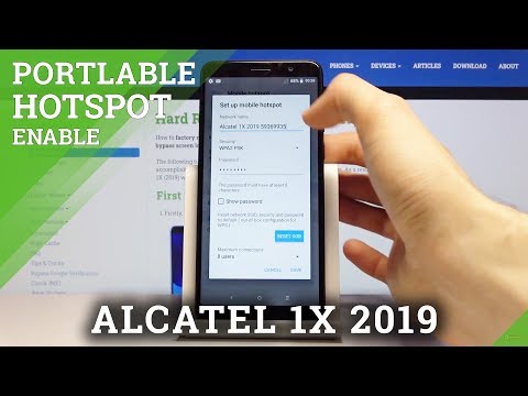 How to Activate Portable Hotspot in ALCATEL 1X 2019 – Create Wi-Fi Spot