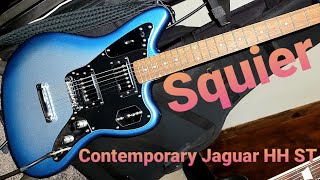 Video thumbnail for Squier, Contemporary series Jaguar HH ST in Sky Burst Metallic finish by Chris Tompkins