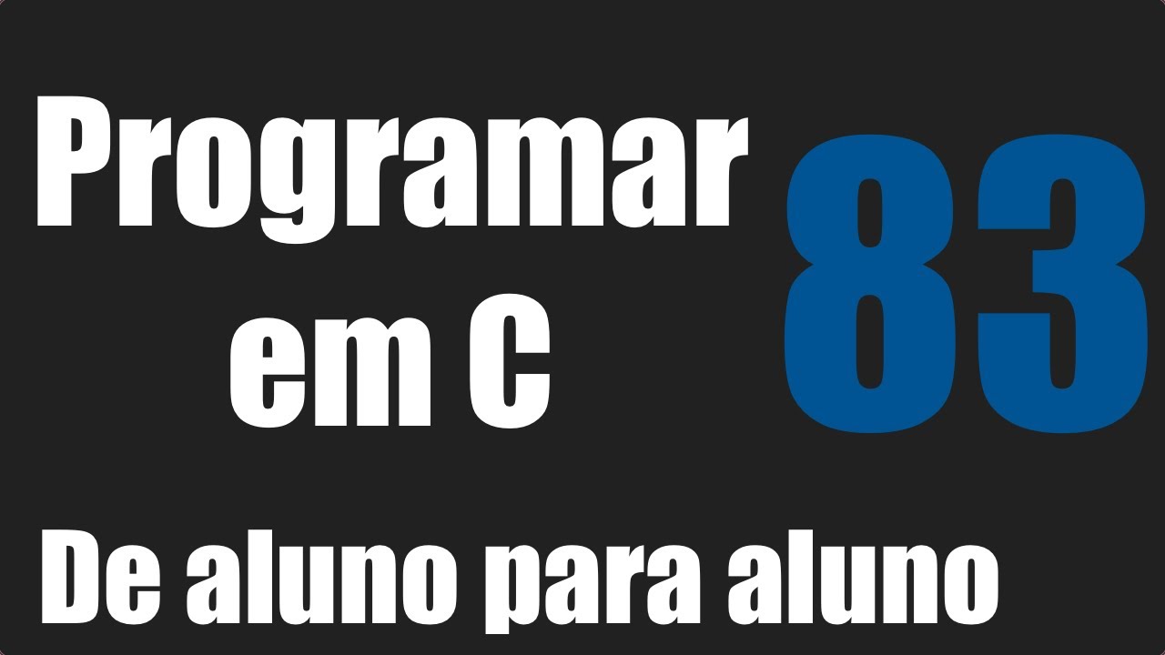 Programar em C - Manipulação de Arquivos txt em C / Ler Dados - Aula 83