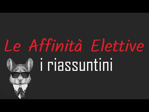 I RIASSUNTINI - Le Affinità Elettive - BookTopics