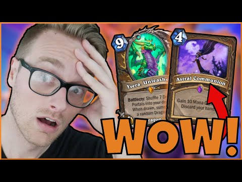 TURN 1 ASTRAL COMMUNION? The ULTIMATE HIGHROLL DECK (Big Druid) | Darkmoon Faire | Wild Hearthstone