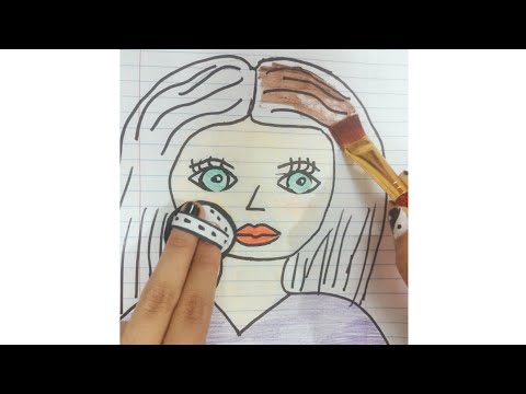 A n J art and crafts makeup 💄 & skincare with paper COSMETICS