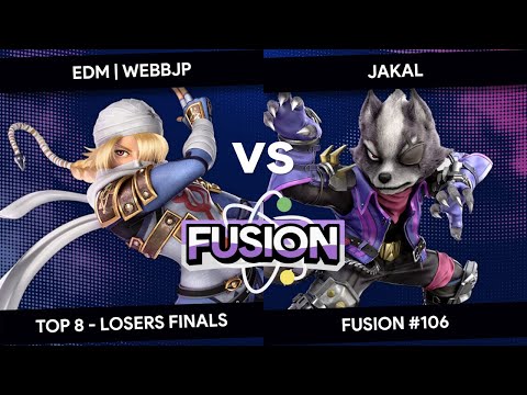 Fusion #106 - WebbJP (Sheik) vs Jakal (Wolf) - Top 8 - Losers Finals