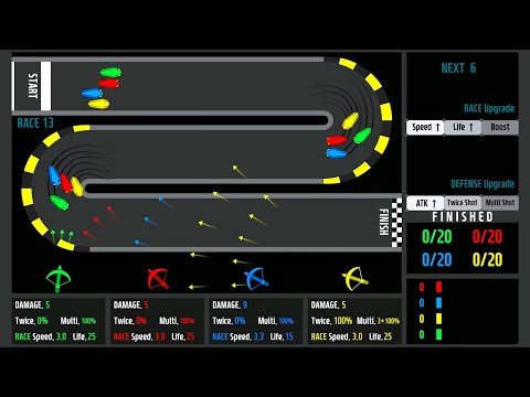 Race & Defense - Marble Race in Algodoo