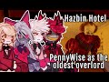 HAZBIN HOTEL React To PENNYWISE As THE OLDEST OVERLORD Gacha React TikTok Hazbinhotel2