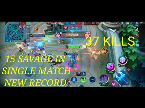 15 SAVAGE  37 KILLS ULTIMATE LESLEY DAMAGE MOBILE LEGEND BANG BANG