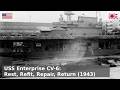 USS Enterprise CV-6 - After what this ship has been through...rest (1943)