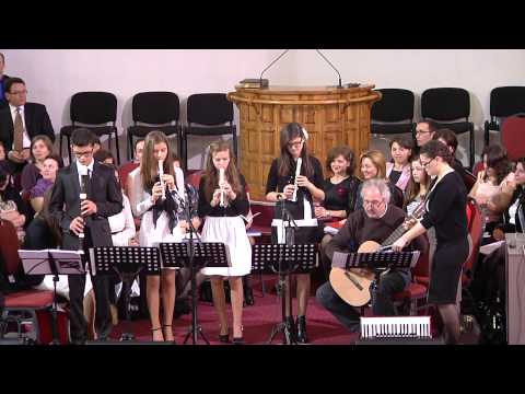 15.03.2014 formaţia de fluiere condusa de maestrul Nelu Baicu